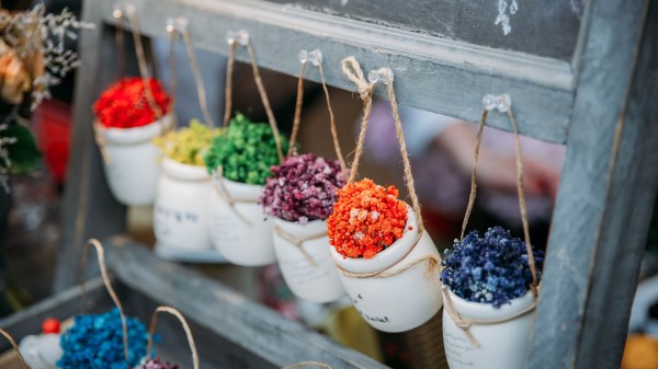 Flowers Pots Vase Decoration Wallpaper