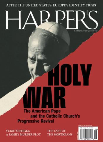 Harper's Magazine - August 2026 cover