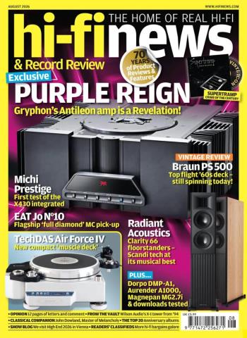 Hi-Fi News - August 2026 cover