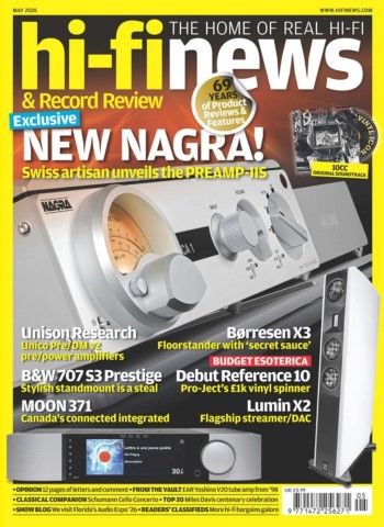 Hi-Fi News - May 2026 cover