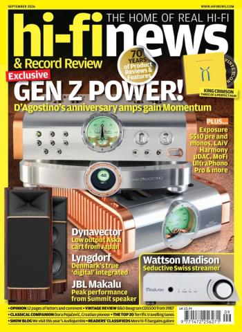 Hi-Fi News - September 2026 cover