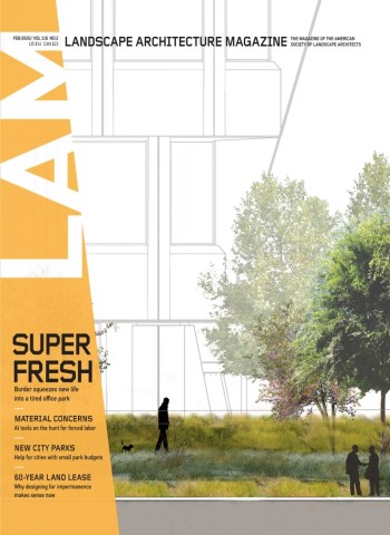 Landscape Architecture Magazine USA - February 2026 cover