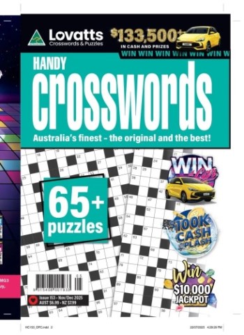 Lovatts Handy Crosswords - Issue 153 2025 Magazine