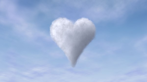Heart Clouds Sky Wallpaper