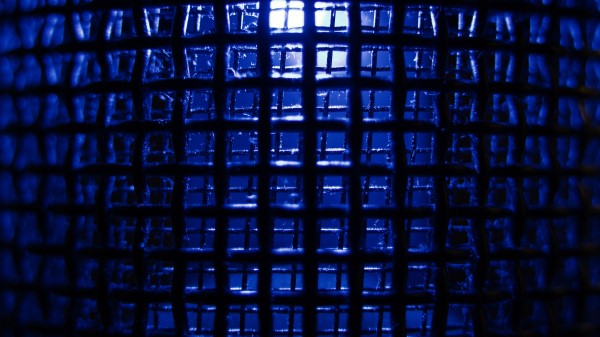Lattice Grid Blue wallpaper