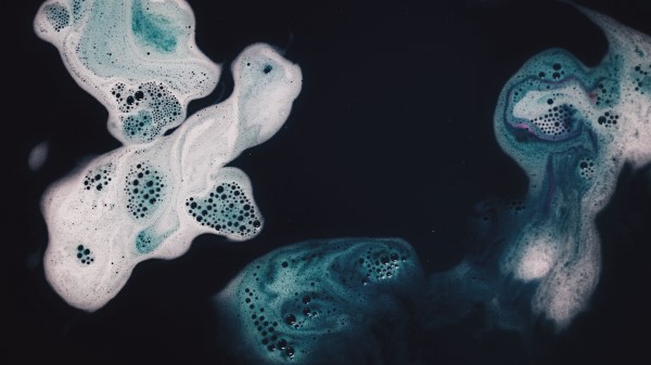 Liquid Bubbles Paint Wallpaper