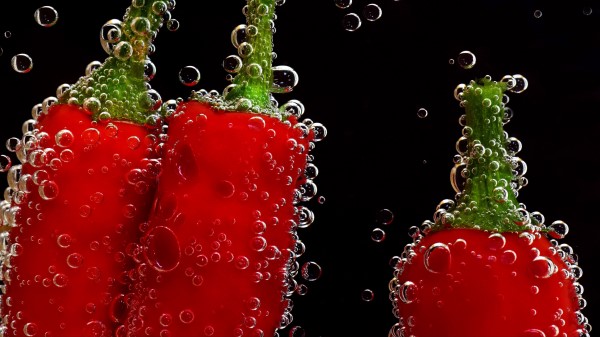 Pepper Bubbles Paprika Drops Close Up Wallpaper