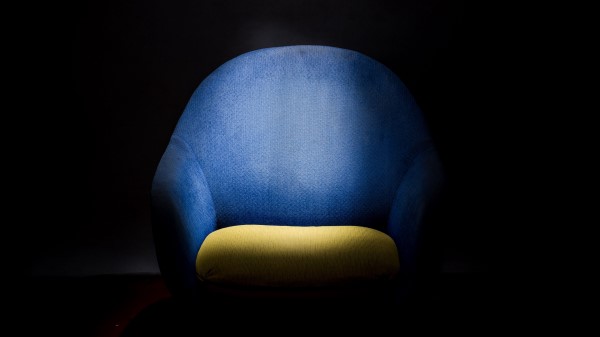 Armchair Shadow Minimalism Dark Background Wallpaper