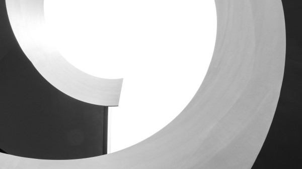 Spiral Minimalism Bw wallpaper