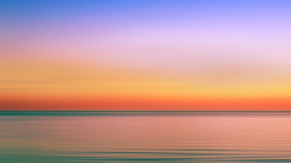 Sunset Horizon Sea Wallpaper