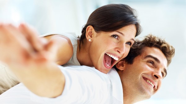 Smile On Face Romantic Couple 8k wallpaper