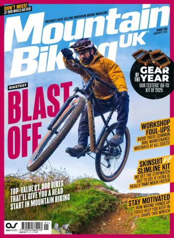 Front cover of Mountain Biking UK - January 2026 magazine issue