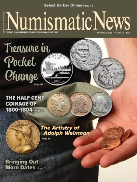 Numismatic News - November 3, 2026 cover