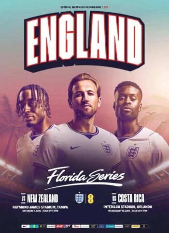 Official England Matchday Programmes - 6 June 2026 cover