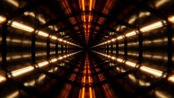 Tunnel Light Lamps wallpaper