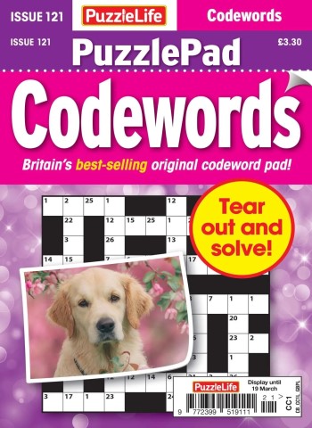 PuzzleLife PuzzlePad Codewords - Issue 121 2026 cover