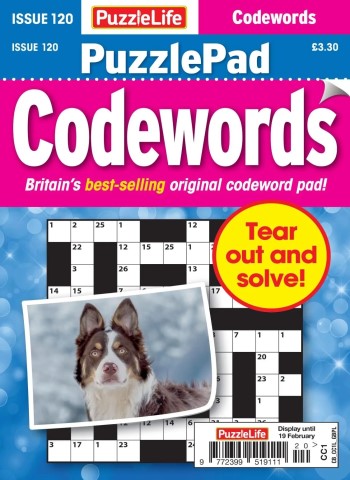 PuzzleLife PuzzlePad Codewords - January 2026 cover