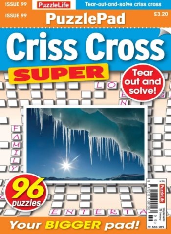 PuzzleLife PuzzlePad Criss Cross Super - December 2025 Magazine