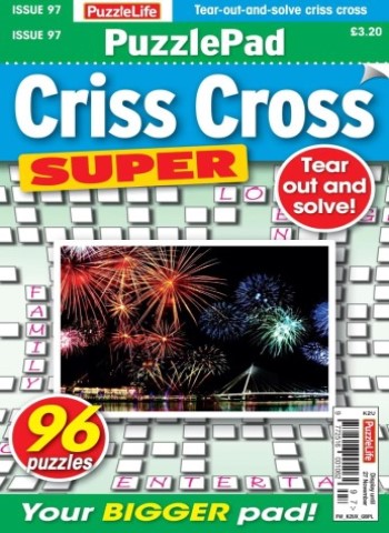 PuzzleLife PuzzlePad Criss Cross Super - Issue 97 2025 Magazine