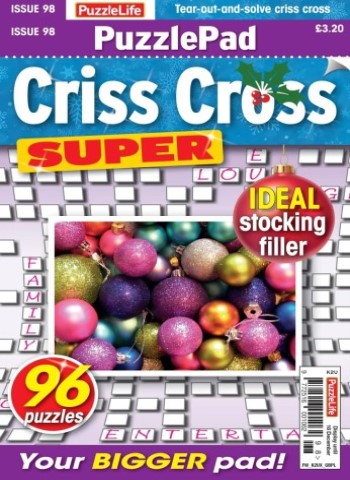 PuzzleLife PuzzlePad Criss Cross Super - Issue 98 2025 Magazine