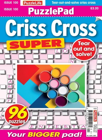 PuzzleLife PuzzlePad Criss Cross Super - January 2026 cover