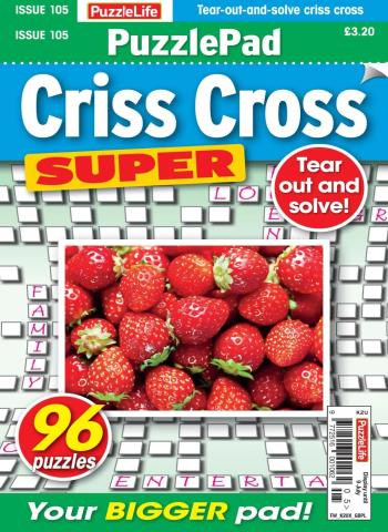 PuzzleLife PuzzlePad Criss Cross Super - June 2026 cover