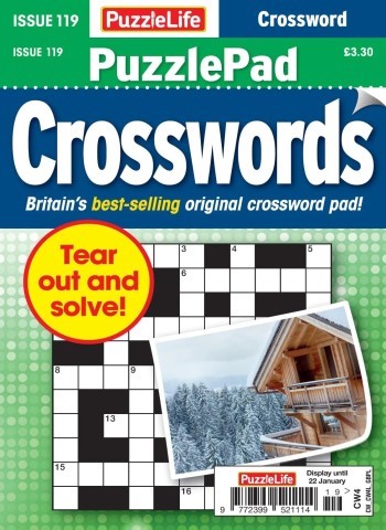 PuzzleLife PuzzlePad Crosswords - Issue 119 2025 Magazine