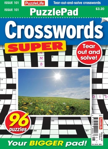 PuzzleLife PuzzlePad Crosswords Super - Issue 101 2026 cover
