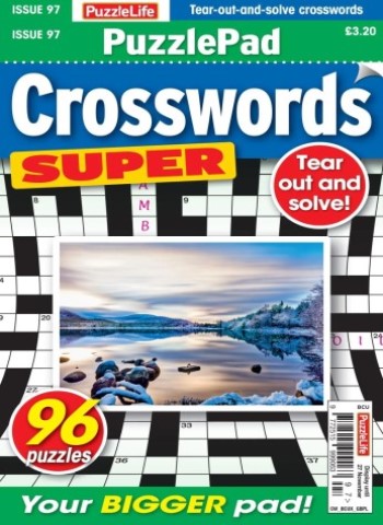 PuzzleLife PuzzlePad Crosswords Super - Issue 97 2025 Magazine