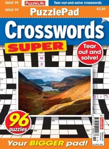 PuzzleLife PuzzlePad Crosswords Super - Issue 99 2025 Magazine