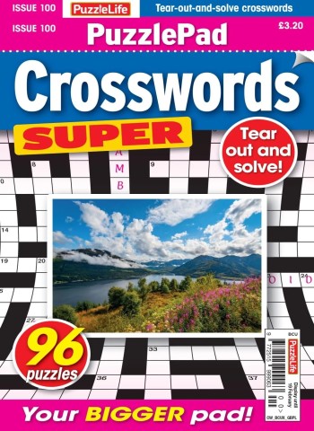 PuzzleLife PuzzlePad Crosswords Super - January 2026 cover