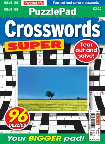 PuzzleLife PuzzlePad Crosswords Super - June 2026 cover