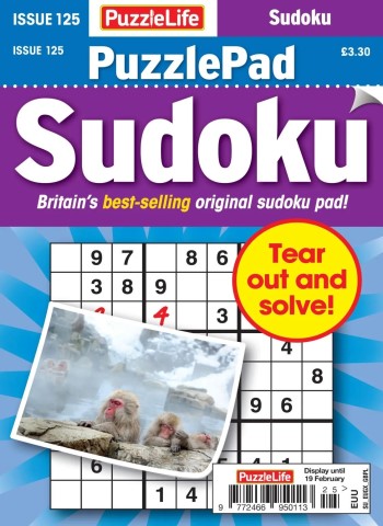 PuzzleLife PuzzlePad Sudoku - January 2026 cover