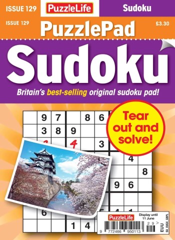 PuzzleLife PuzzlePad Sudoku - May 2026 cover