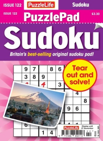 PuzzleLife PuzzlePad Sudoku - October 2025 Magazine