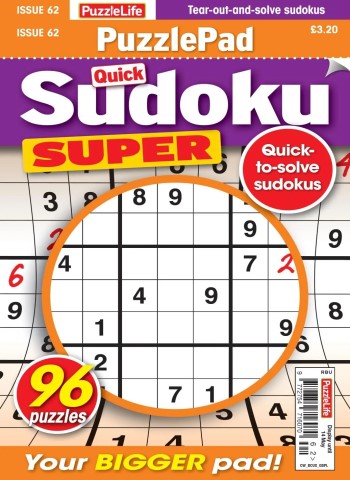 PuzzleLife PuzzlePad Sudoku Super - April 2026 cover