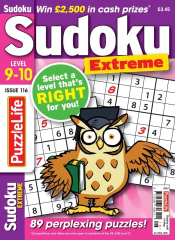 PuzzleLife Sudoku Extreme - April 2026 cover