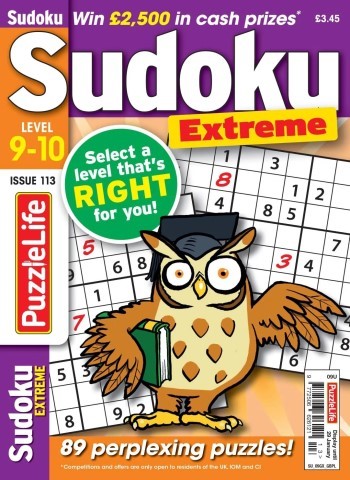 PuzzleLife Sudoku Extreme - Issue 113 2025 Magazine