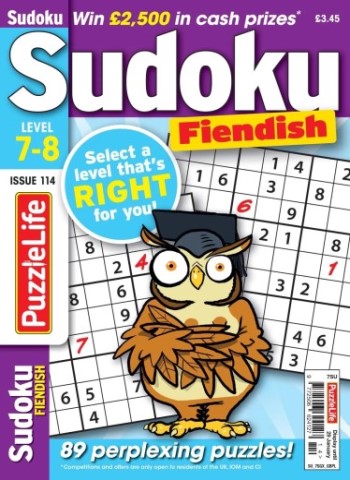 PuzzleLife Sudoku Fiendish - Issue 114 2025 Magazine