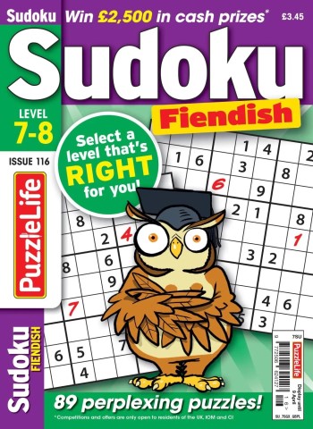 PuzzleLife Sudoku Fiendish - March 2026 cover
