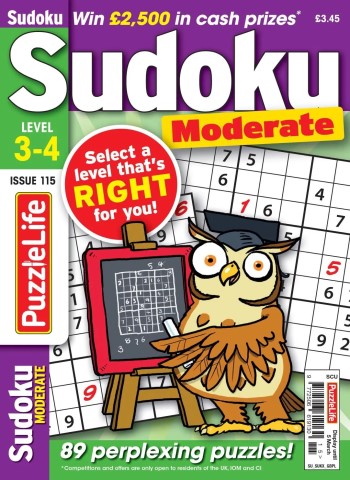 PuzzleLife Sudoku Moderate - January 2026 cover
