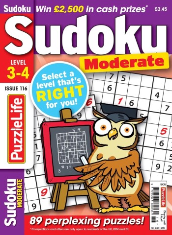 PuzzleLife Sudoku Moderate - March 2026 cover
