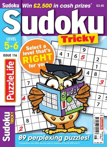 PuzzleLife Sudoku Tricky - April 2026 cover