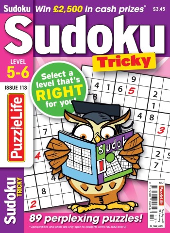 PuzzleLife Sudoku Tricky - Issue 113 2025 Magazine