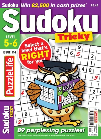 PuzzleLife Sudoku Tricky - January 2026 cover