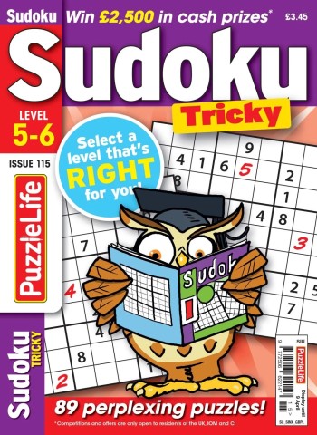 PuzzleLife Sudoku Tricky - March 2026 cover