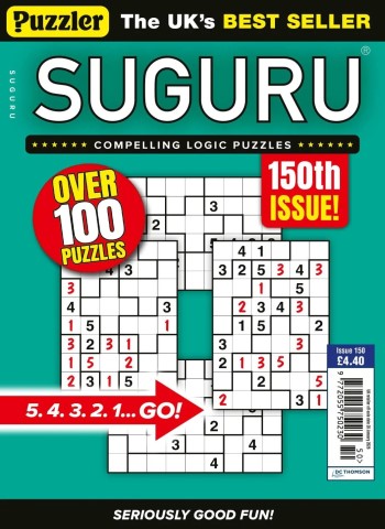 Puzzler Suguru - Issue 150 2026 Magazine