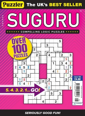 Puzzler Suguru - Issue 156 2026 Magazine