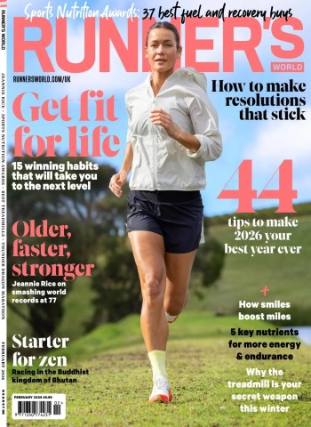 Front cover of Runner's World UK - February 2026 magazine issue
