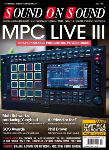 Sound On Sound UK - February 2026 cover